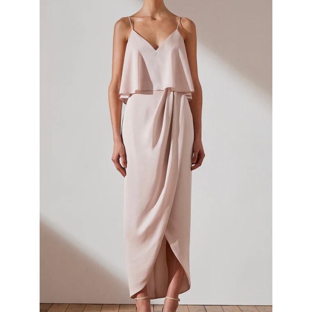 Shona Joy Luxe Cocktail Porcelain Dress Size 8 Nwot $295